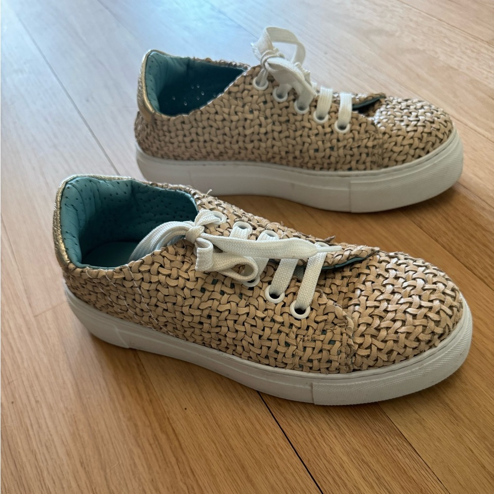 Fifty-12 by Thierry Rabotin alessia woven leather sneaker.Hand crafted in Italy.